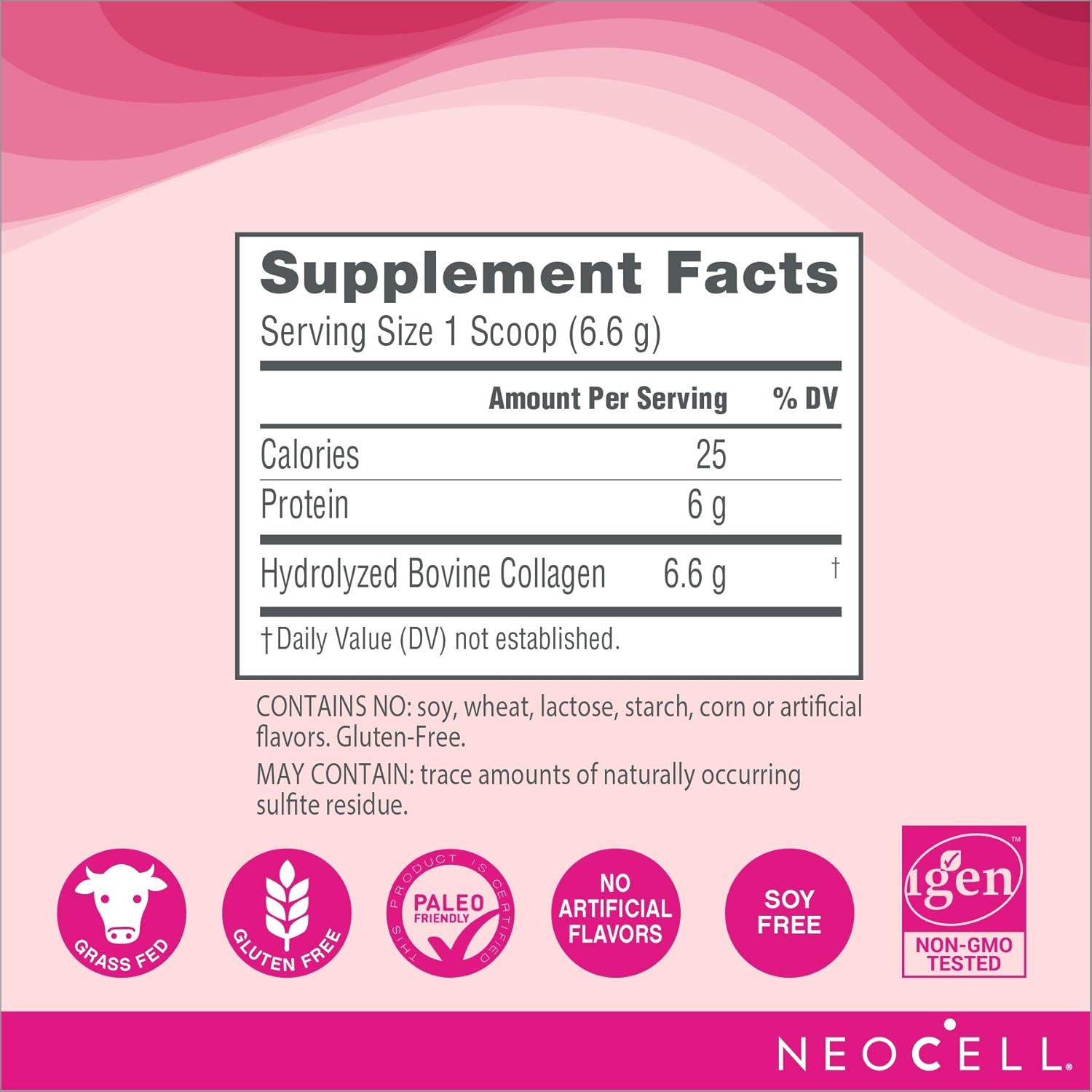 NeoCell Super Collagen Powder, 7 Ounces, Non-GMO, Grass Fed, Paleo Friendly, Gluten Free, Collagen Peptides Types 1 & 3 for Hair, Skin, Nails and Joints (Packaging May Vary), 30 Servings: Health & Personal Care