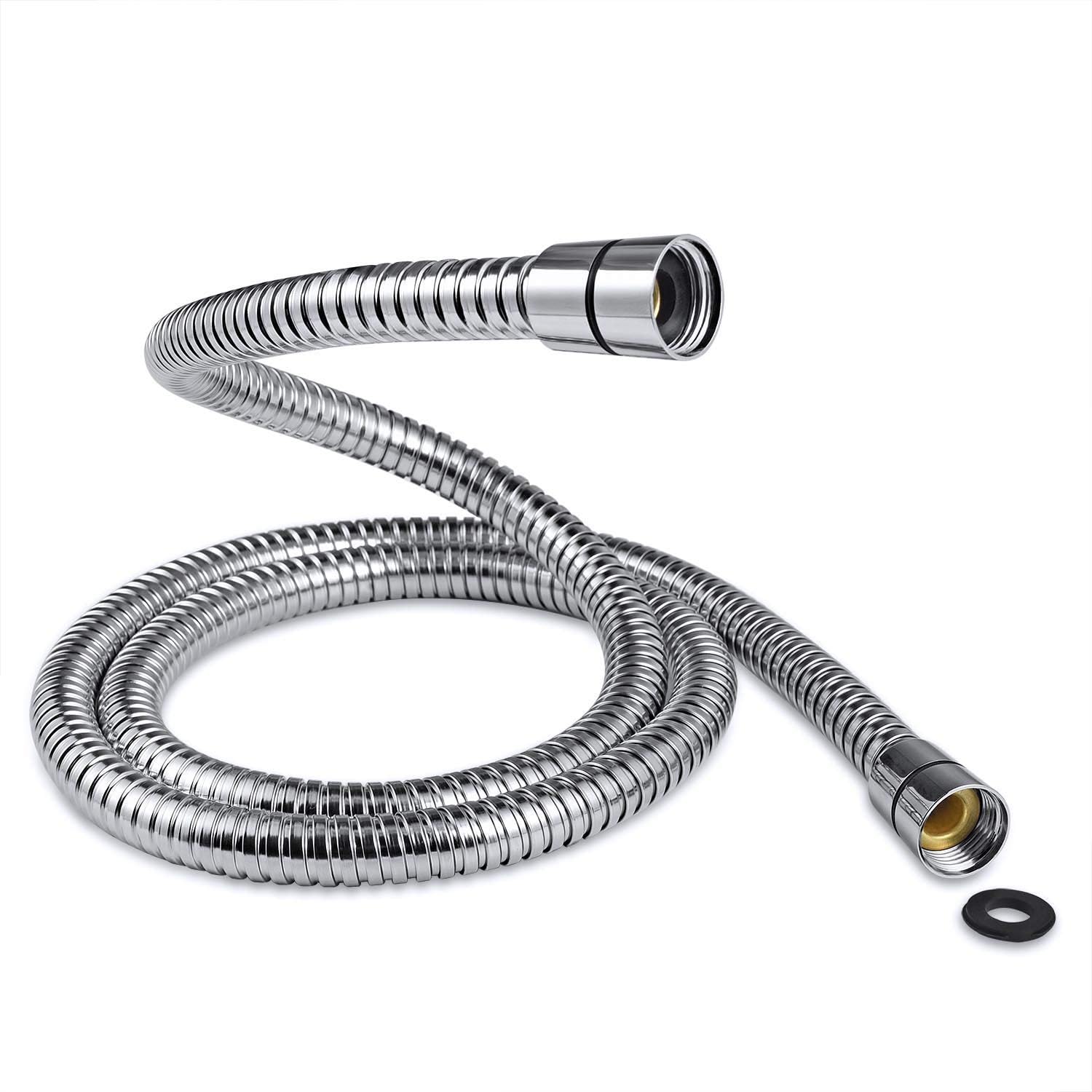 Shower Hose 1.25m SAMODRA 10mm Large Bore Stainless Steel Shower Hose