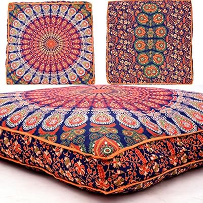 Bohemian Large Mandala Square Floor Pillow Sofa Decor Room