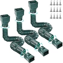 thumbnail image 2 of Plusgutter Flexible Downspout Extension - Extends 21 To 68 Inches, With Adapters For 2x3 To 3.5x4 Downspouts 2 of 13