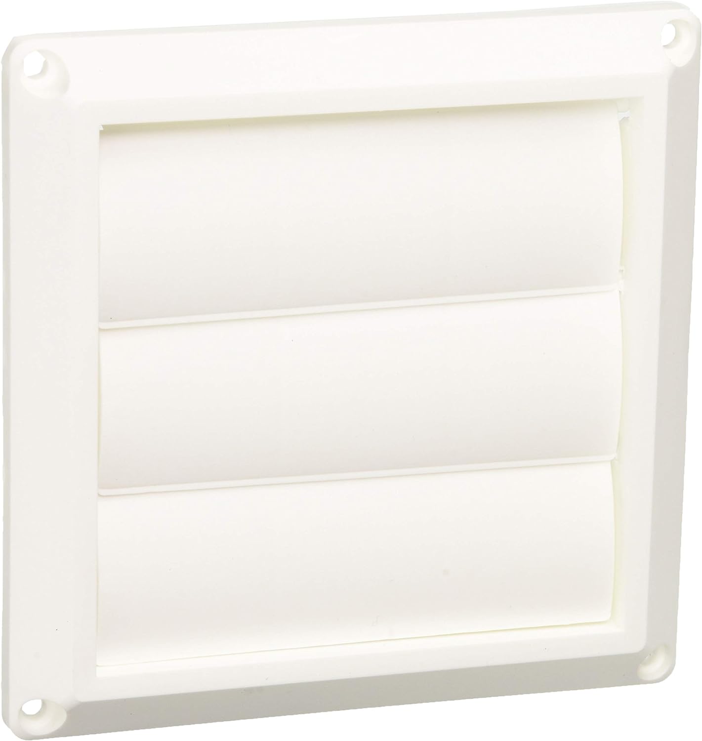 Lambro 1475W White Plastic Louvered Vent, 3-Inch