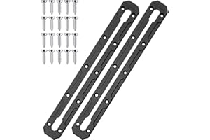 Omoojee 13.3 inch Kayak Track, Kayak Low Profile Track, Kayak Gear Track Mount Accessories for Fishing Rod Holder, Cup Holder, Anchor Cleats, 2 Pack