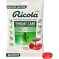 Ricola Natural Honey Herb Throat Drops - 24 Count Cough Suppressant Lozenges