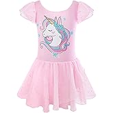 Nutyomi Dance Leotard for Girls Toddler Gymnastics Ballet Dress Dance Outfits for Girls 2-9 Years