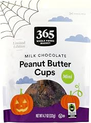 365 by Whole Foods Market, Halloween Milk Chocolate Peanut Butter Cups, 4.7 Ounce