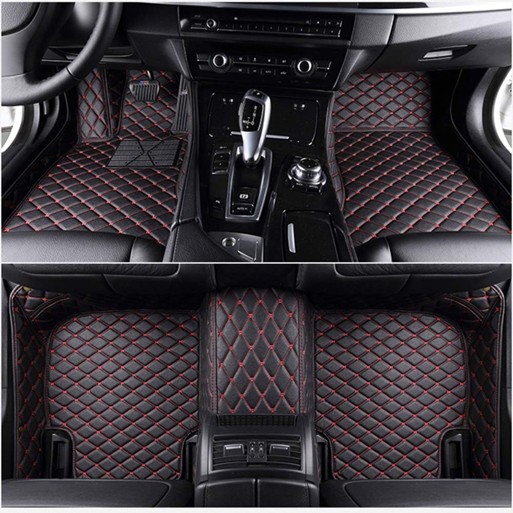 HCDSUSN leather car floor mats,For Chevrolet Corvette 1990 2001 2002 2018 2019 Custom auto foot Pads automobile carpet covers