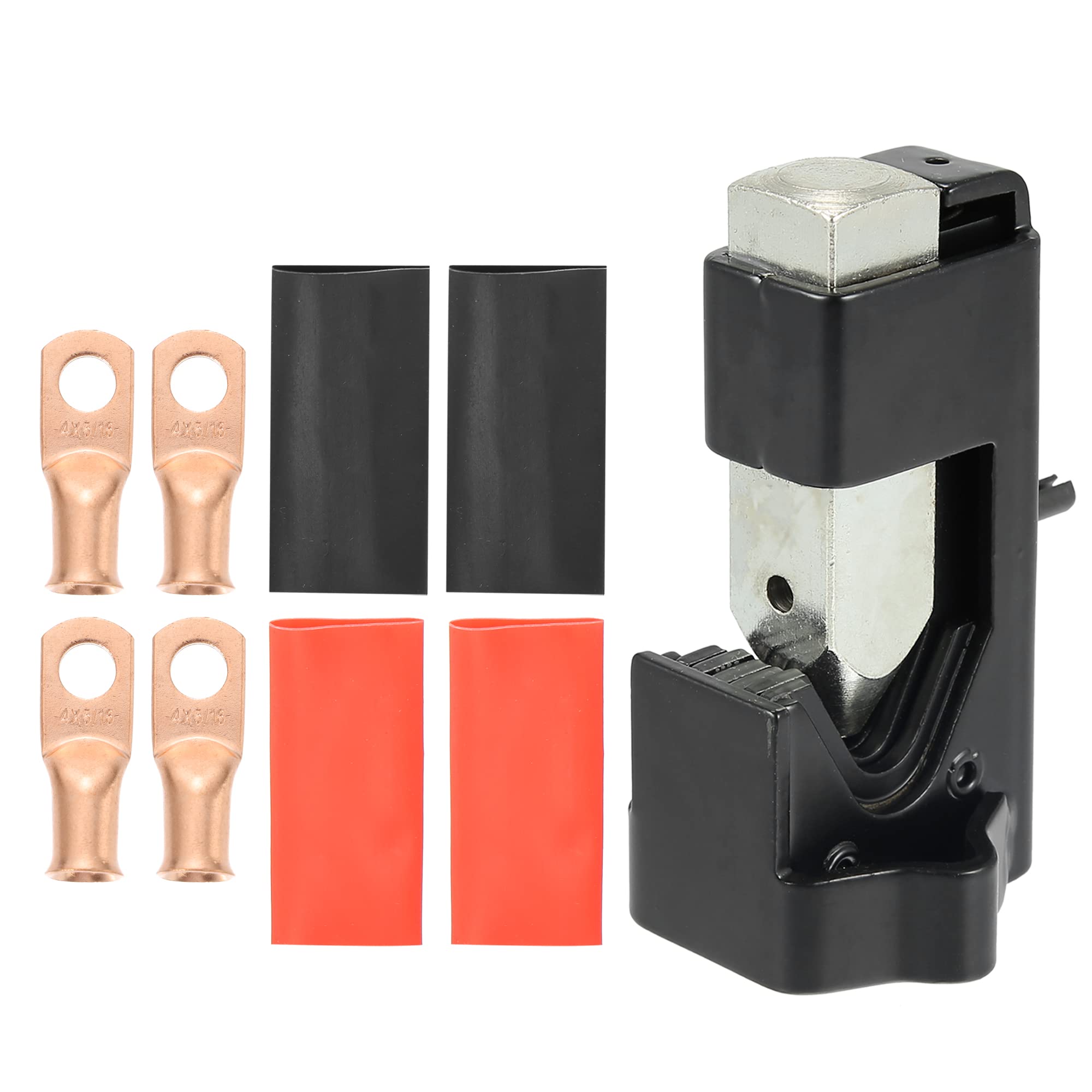 X AUTOHAUX Hammer Lug Crimper Tool Kit with AWG4-5/16" Lug Connectors AWG 8-4/0