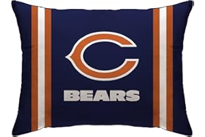 Pegasus Home Fashions Blue Chicago Bears 20" x 26" Plush Bed Pillow
