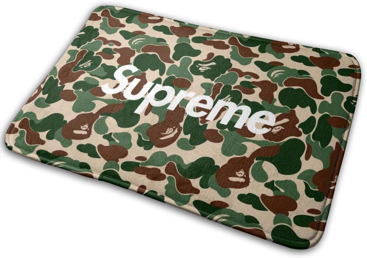 KMYUROOL Non Slip Indoor/Outdoor Doormat Bape Bedroom Mats Rubber Rugs 15.7" X 23.5"
