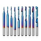Genmitsu 1/8 Inch Shank 10pcs Carbide Spiral O