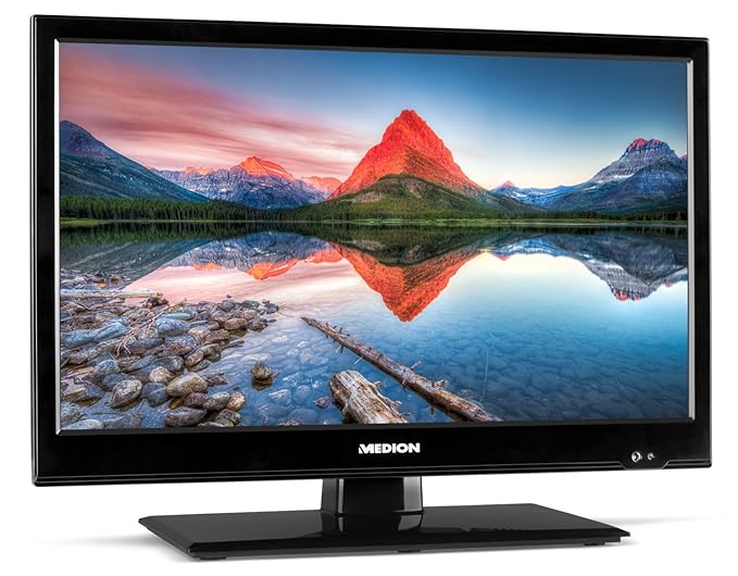 MEDION LIFE P13174 47 cm (18,5 Zoll HD) Fernseher (LCD-TV, Triple Tuner, DVB-T2 HD, HDMI, CI+, USB, Mediaplayer, KFZ Car Adap