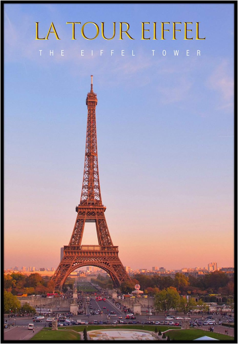 Golden State Art, Aluminum Black Photo Frame with Plexi-Glass, Metal Wall Poster Frame Collection (13x19, 1-Pack)