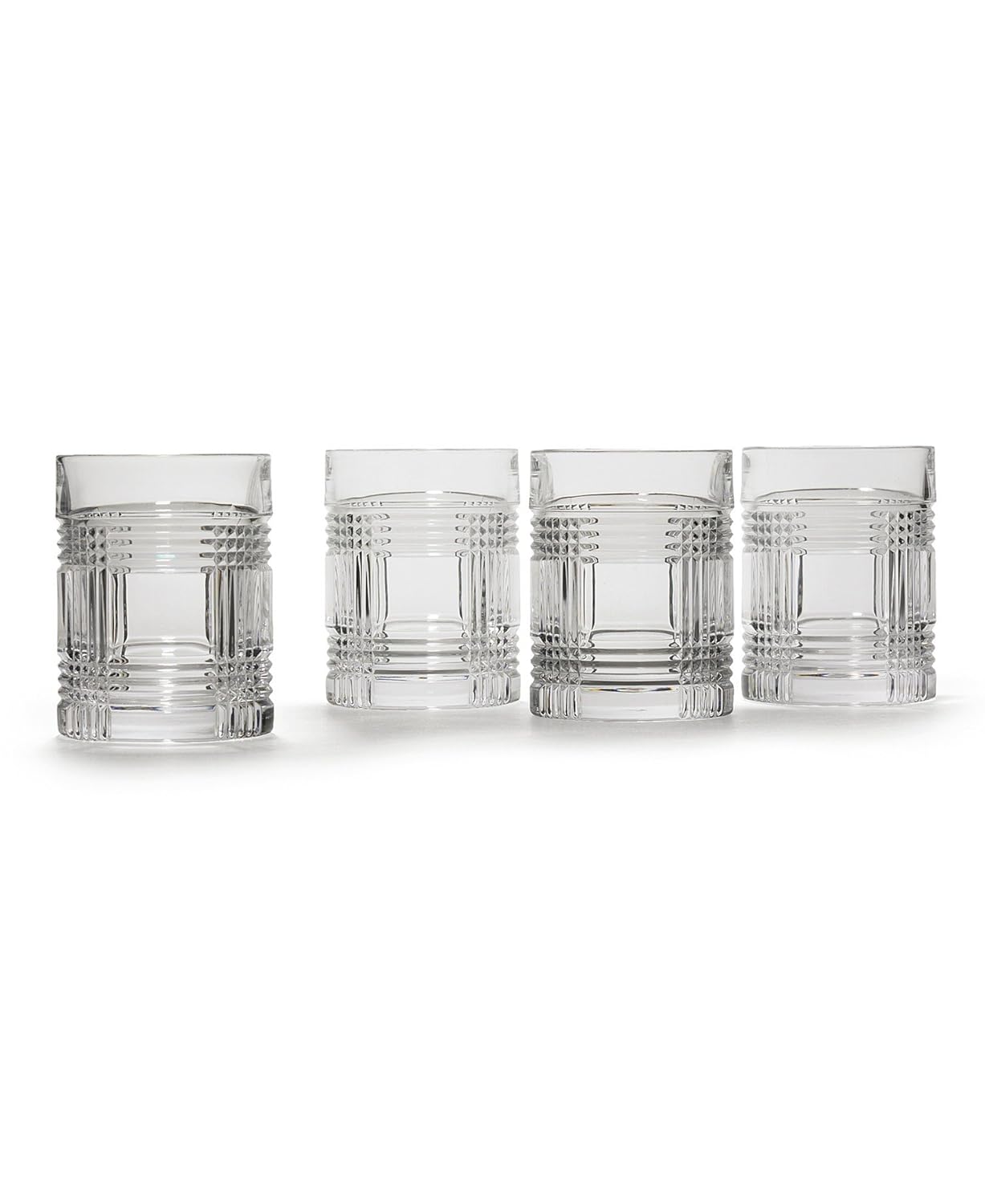 Lauren by Ralph Lauren Glen Plaid Double Old Fashioned Glasses (Set of