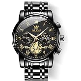 OLEVS Luxury Waterproof Big Face Stainless Steel Multifunction Mens Watches