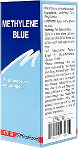 Methylene Blue 1% Topical Solution (Medical Grade) 20ml/0.7 Fl Oz (1)