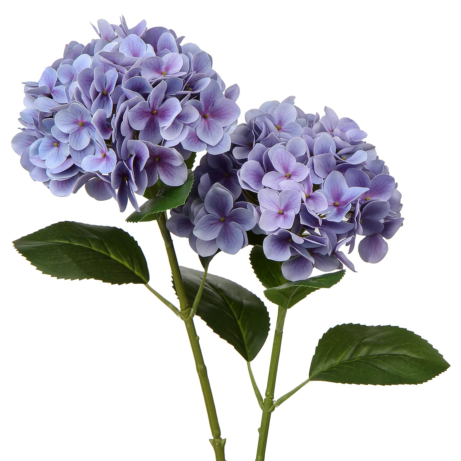 Briful Hydrangea Artificial Flowers Real Touch Hydrangea Flowers 24.8" Tall Fake Flowers Hydrangea Plants Long Stem Artificial Flowers Outdoor, Garden Wedding, Home Decor