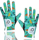 FINGER TEN Kids Golf Gloves All Weather Left Right Pair Small Black view 8