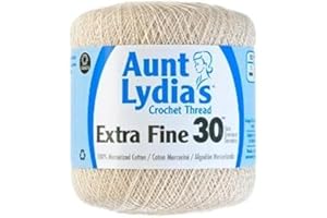 AUNT LYDIA'S BULK BUY Aunt Lydia's 180-226 Aunt Lydia's Extra Fine Crochet Thread Size 30 - Natural