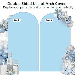 HEMMOTOP 7.2 ft Blue Arch Backdrop Cover