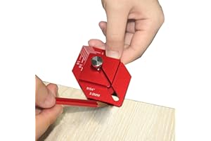 PFTJUJUDAN Trim Carpentry Tools,9/64'' Aluminum Alloy Trim Measurement Tool,High Precision Measuring Tools,3/16 inch and 9/64 inch Thickness Plate Marking Short Offsets Tool,Adjustable Distance