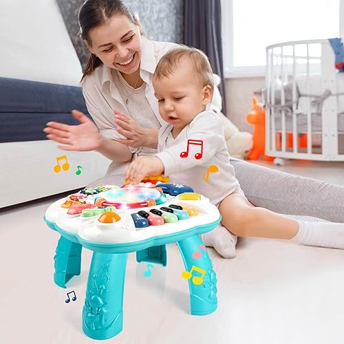 Baby Toddler Toys, Baby Activity Center to 12-18 Month Old, Learning  Musical Table Toys for Year