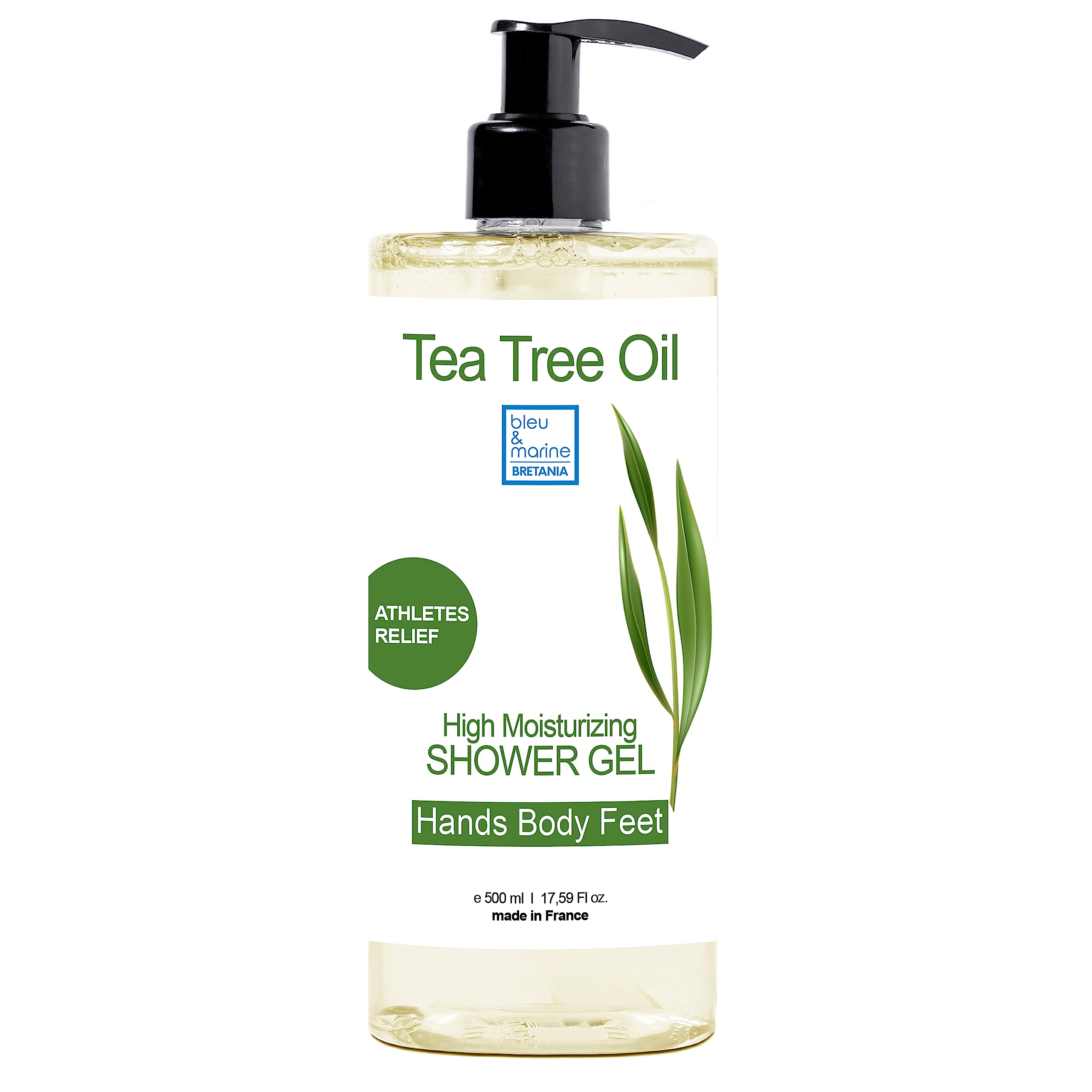 Tea Tree Antifungal Body & Hand Wash | Antibacterial, Anti-Acne, High-Moisturizing Shower Gel | Defends Against Bacteria, Fungus, Body Odor, Athlete's Foot, 500 ml