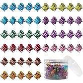50 PCS Mini Hair Claw Clips, Bangs Strong Grip Multifunction Clamp Clips. (Transparent color)
