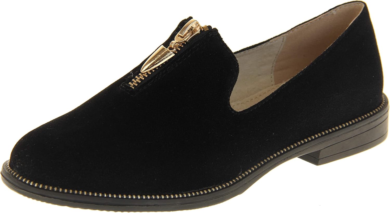 black suede loafers womens