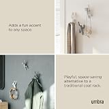 Umbra Buddy Wall Hooks Set of 3 Grey Coat Hangers Accessories view 4