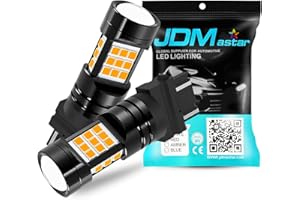JDM ASTAR Super Bright PX Chips 3056 3156 3057 3157 4057 4157 Amber LED Bulbs with Projector
