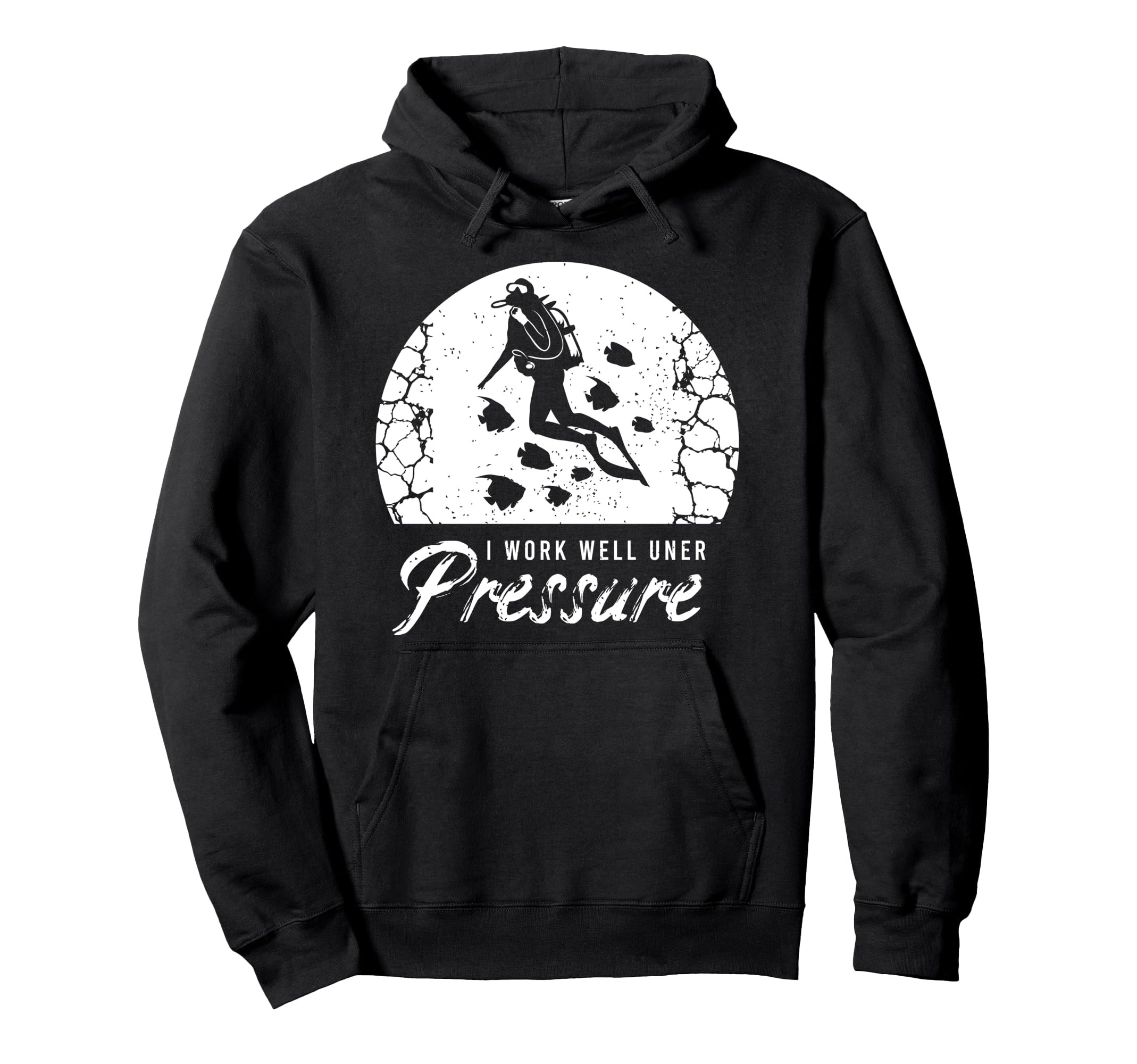 Fun Diving Clothes for a Snorkel Diver Pullover Hoodie