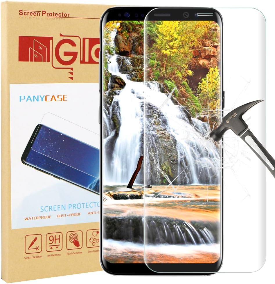 Galaxy S8 Screen Protector,Galaxy S8 Glass Screen Protector, Panycase [Full Coverage] Tempered Glass Screen Protector for Samsung Galaxy S8
