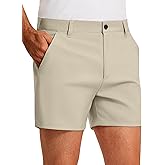 PULI Golf Shorts Men 5 Inch Inseam Relaxed Fit Stretch Dress Lightweight Casual Travel Quick Dry Summer Shorts