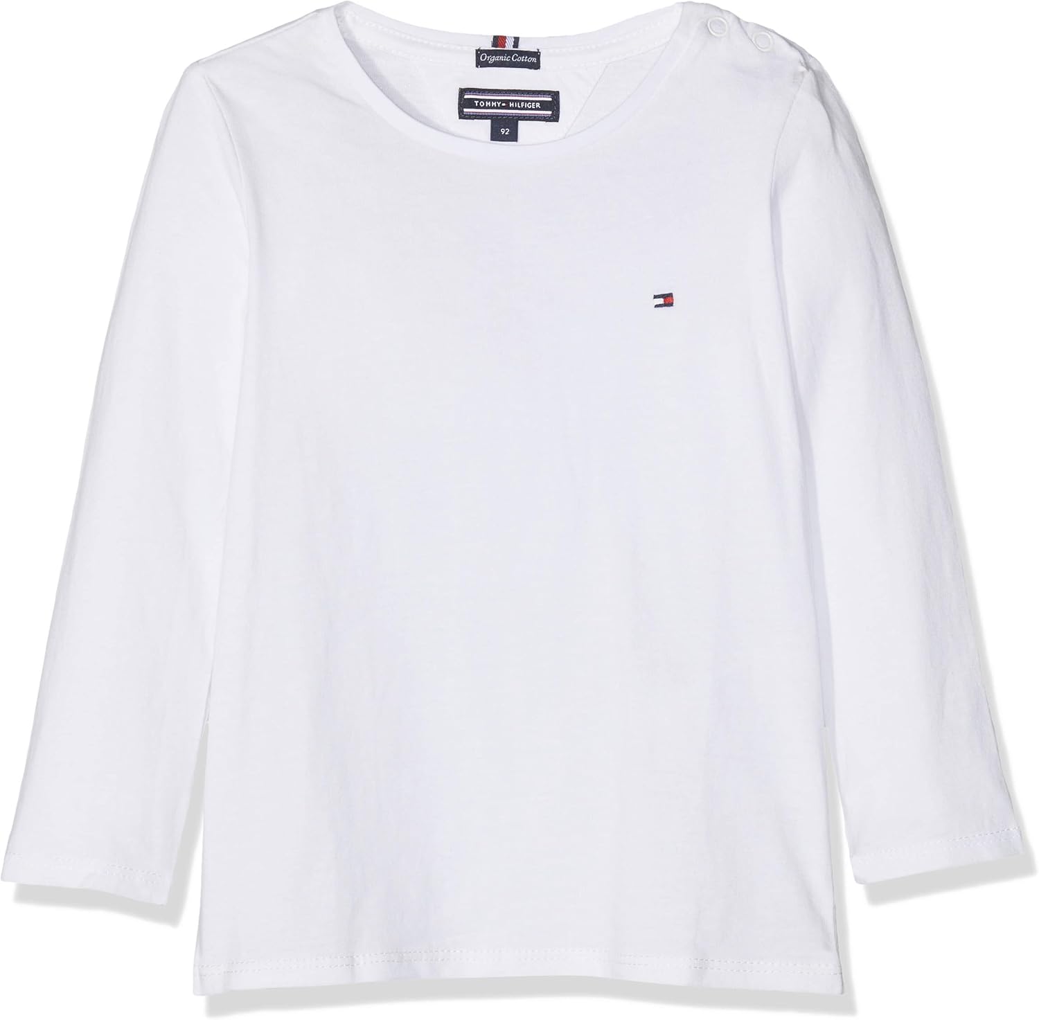Produktbild Tommy Hilfiger Girls Mädchen Basic Rundhals Langarm Shirt. Grösse 74 - 176, 4 Farben Foto