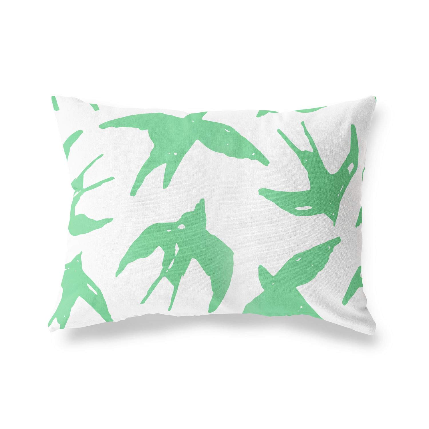 BonaMaison Decorative Cushion Cover, Petrol Green-White Throw Pillow Covers, Home Decorative Pillowcases for Livingroom, Sofa, Bedroom, Size: 45X60 Cm - Designed and Manufactured in Turkey