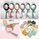 ASTARON 100 Pcs Silicone Beads 1.5 cm for Jewelry Keychains 5 Colors view 5
