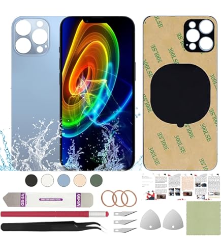 Sierra Blue Back Cover Glass For IPhone 13 Pro Ax With Large Caera Hole, 334095287422 - View #10