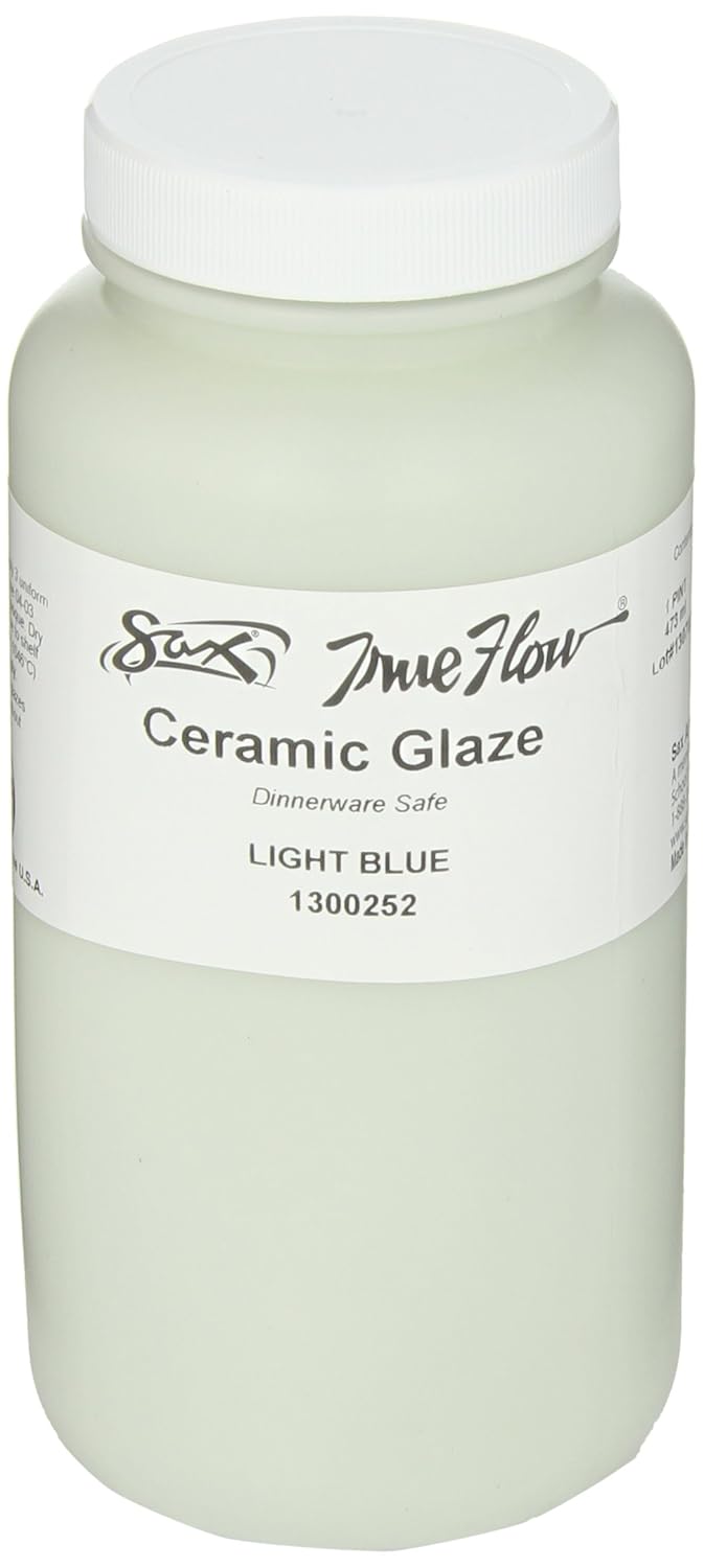Sax True Flow Gloss Glaze, Light Blue, 1 Pint,1300252