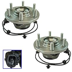 TRQ 2 Piece Front Wheel Bearing & Hub Assembly Set