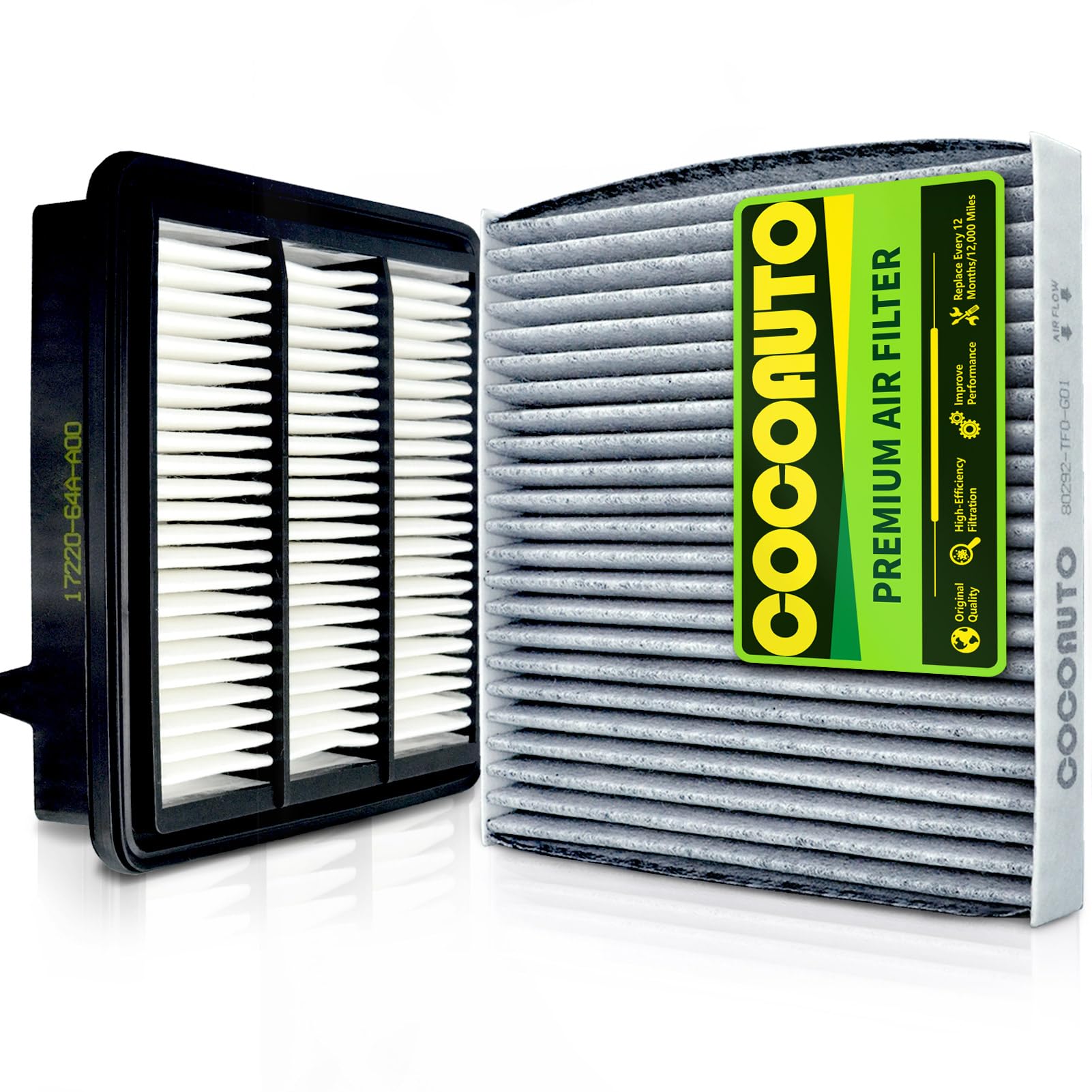 Photo 1 of (1.5L Gas) COCOAUTO Engine & Cabin Air Filter Kit for CR-V CRV 1.5L Gas Only (2023-2025), Civic 1.5L (2022-2025), Replace 80292TF0G01,1722064AA00 (Not for Hybrid, 2.0L, 2.4L)