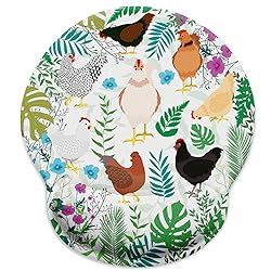 LIMKRIAN Chicken Ergonomic Mouse Pad with Wrist