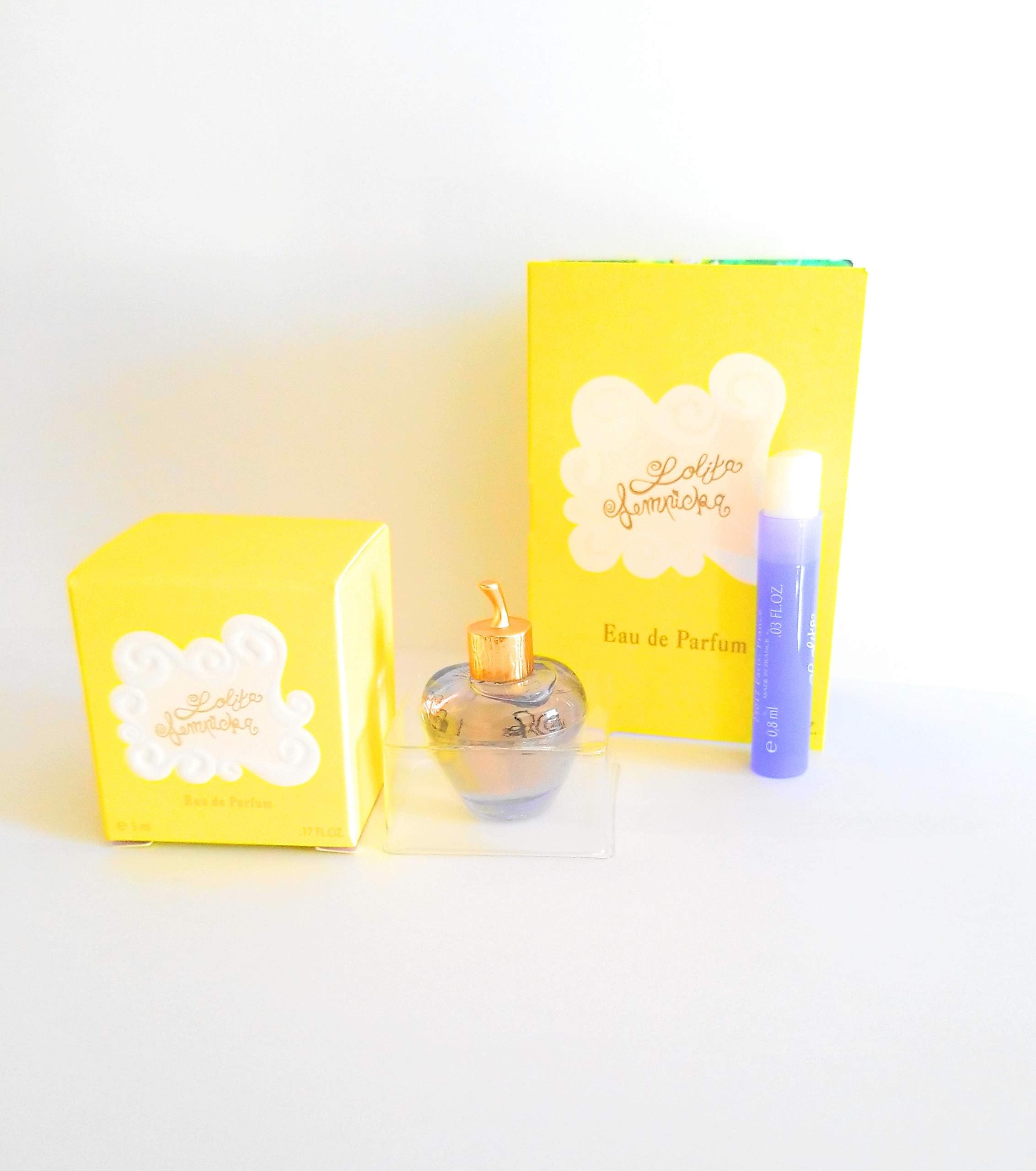 LOLITA LEMPICKA by Lolita Lempicka Mini EDP .17 oz for Women + MANIFESTO ROSELLINI by Isabella Rossellini Vial...