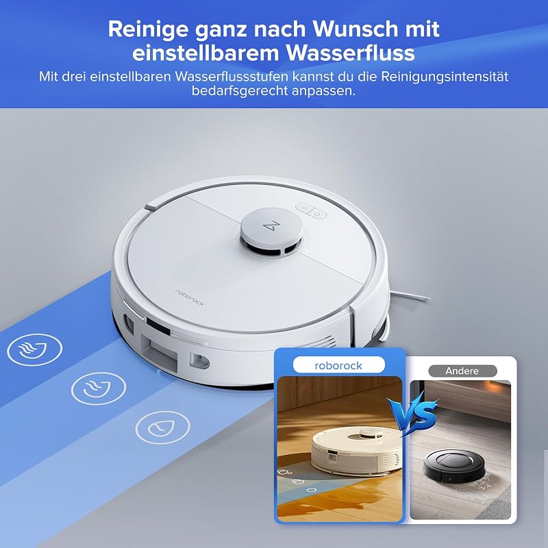 Q7 L5+ Set Saugroboter mit Wischfunktion Absaugstation, 8.000 Pa