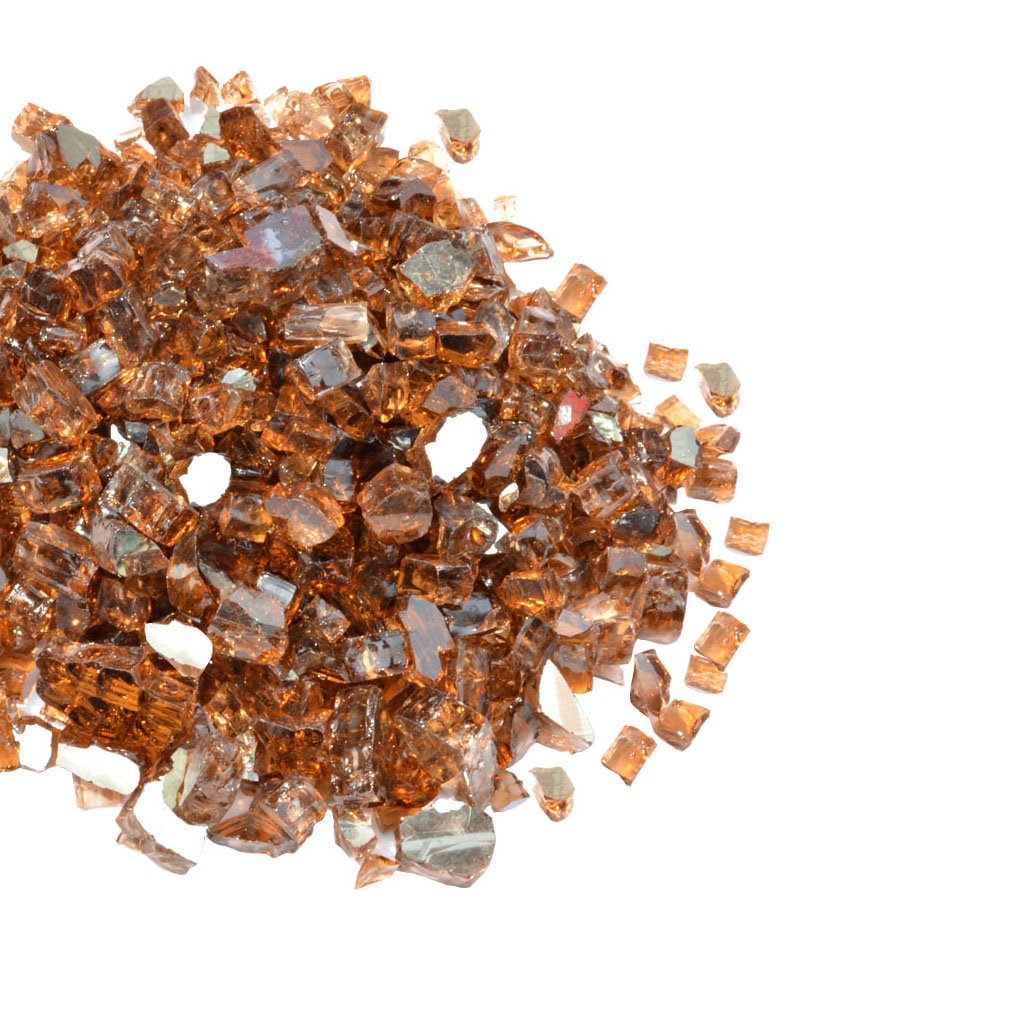 10 Lbs Copper Reflective Fireglass 1 4 Fireplace Firepit Glass