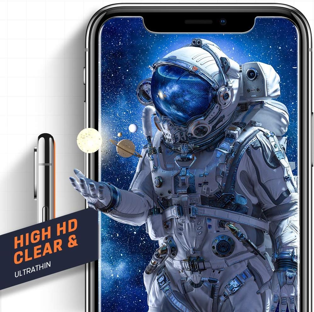 Mkeke Compatible with iPhone 11 Pro Max Screen Protector, iPhone Xs Max Screen Protector Tempered Glass [3 Pack][6.5"]