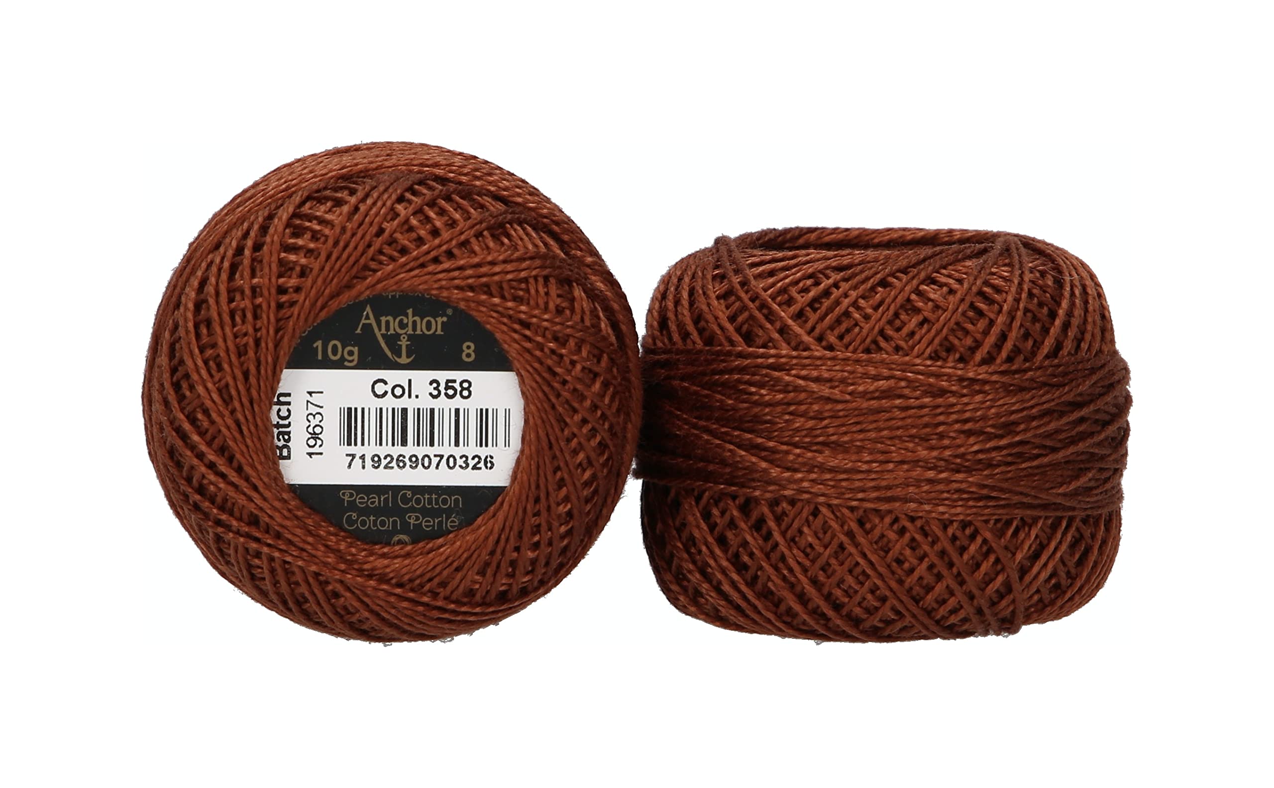 Anchor Pearl Yarn, Thickness: 8, Packaging: 10G, Running Length: 82M Tabak Embroidery Threads