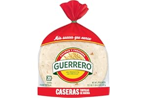 Guerrero Caseras Fajita Flour Tortillas, Trans Fat Free, Authentic, Small Size, 20 Count
