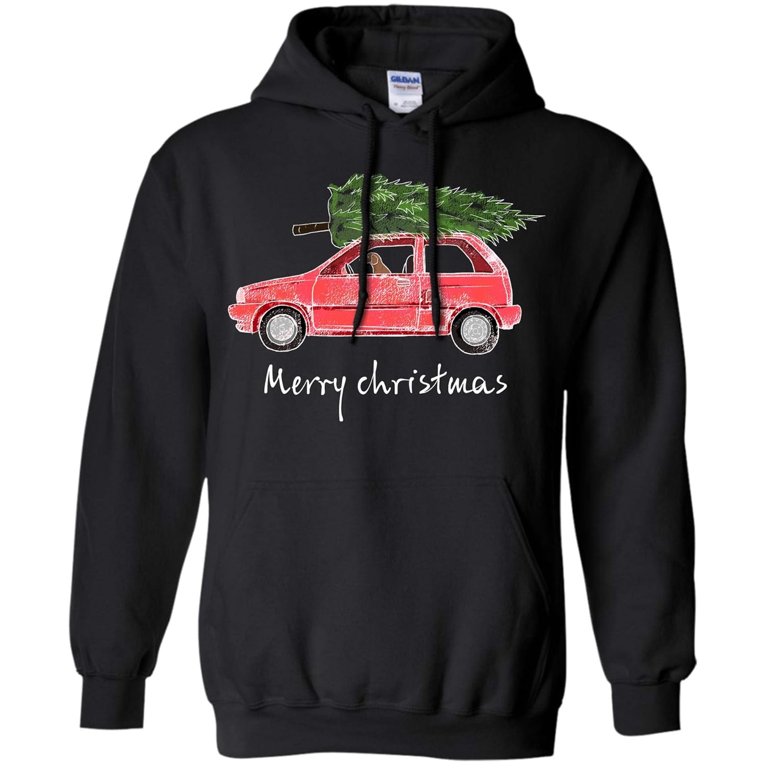 Vintage Christmas Classic Truck T Shirts Snow Tree Zelite