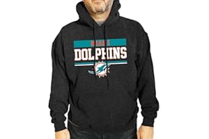 Team Fan Apparel NFL Adult Gameday Charcoal Hooded Sweatshirt - Cotton & Polyester Blend - Stay Warm and Represent Your Team