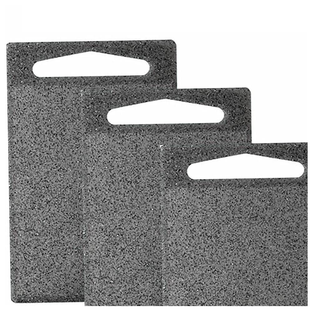 Plastic Chopping Boards Black, Non Slip, Antimicrobial, BPA Free, Large Mini Cutting Board for Kitchen & Camping, Dishwasher Safe, Juice Groove, Hanging Hole (Black, Pack of 3)